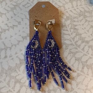 NEW! Crescent Moon Beaded Earrings